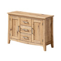 Ladenkast van hout met deur en lades